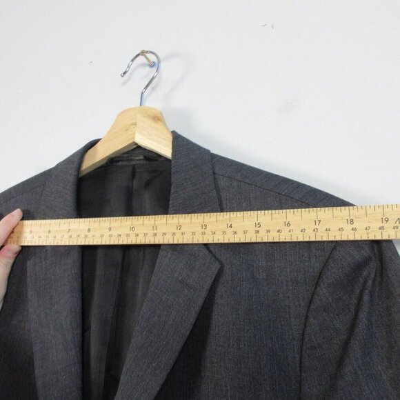 Banana Republic 100% Wool Tailored Fit Blazer Men 42 Long Grey Sport Coat 694 - Picture 11 of 16